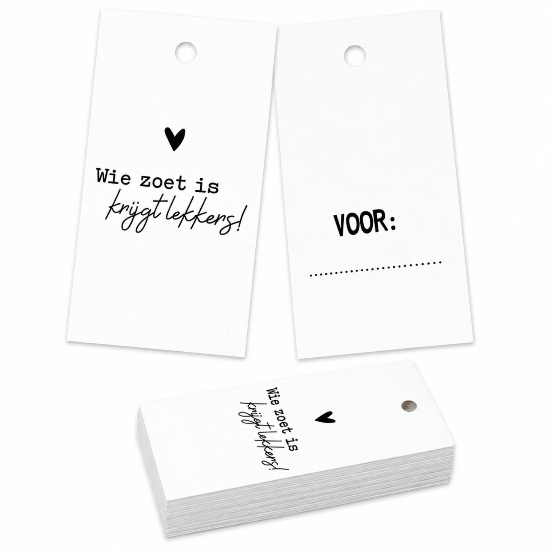 Sinterklaas | Cadeaulabel | Wie zoet is krijgt lekkers!