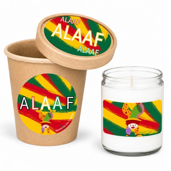 Carnaval Cadeau | Alaaf Kaars | Rood Geel Groen | Bolsius