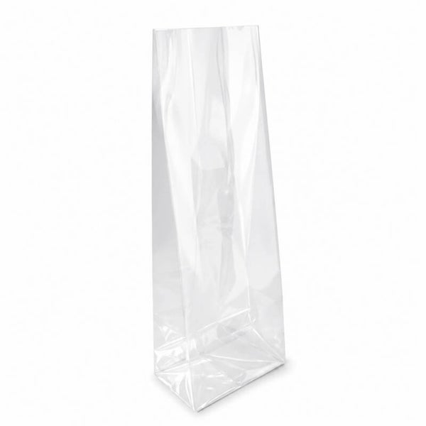 Cellofaan Traktatiezakjes met Blokbodem | 8 x 4 x 24 cm | 5 Stuks