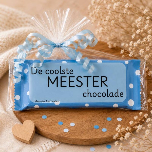 Cadeautje Meester | De coolste Meester chocolade