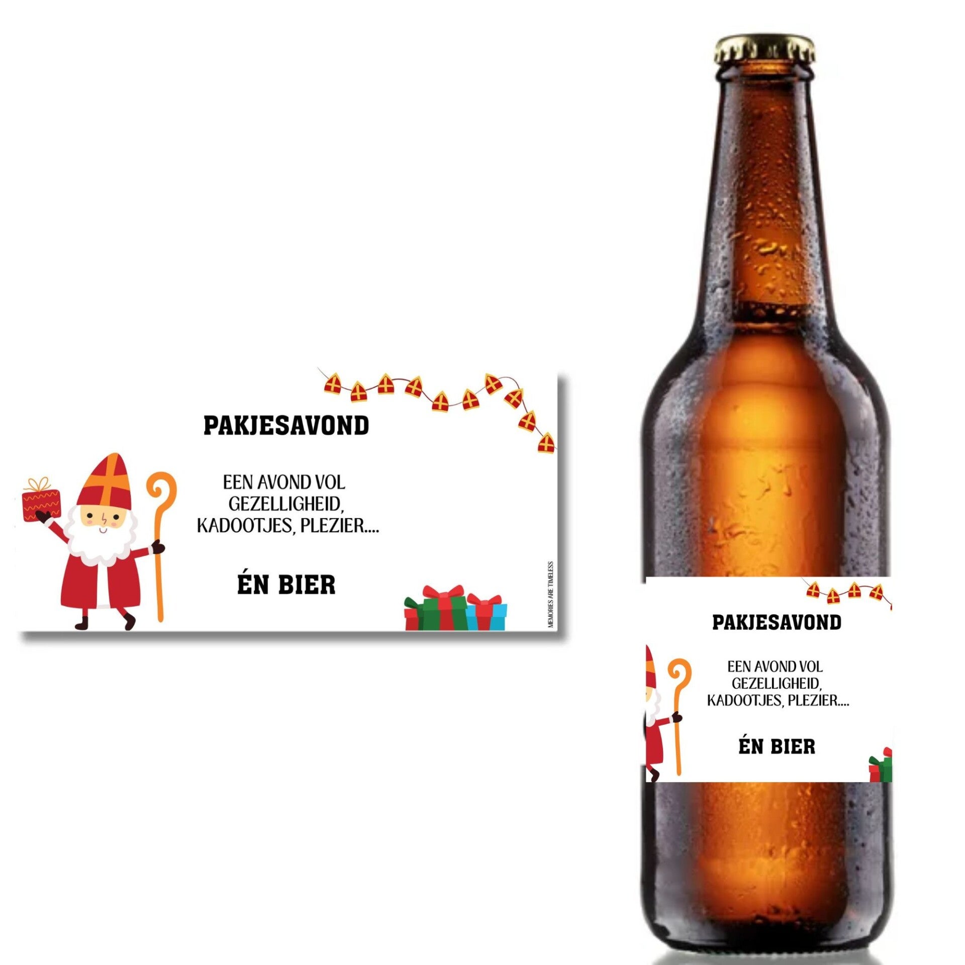 Bieretiket | Sinterklaas | Pakjesavond | Bier | Personaliseren mogelijk