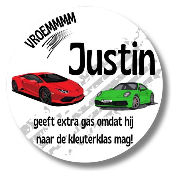 Gepersonaliseerde Stickers | SportAuto | Naam