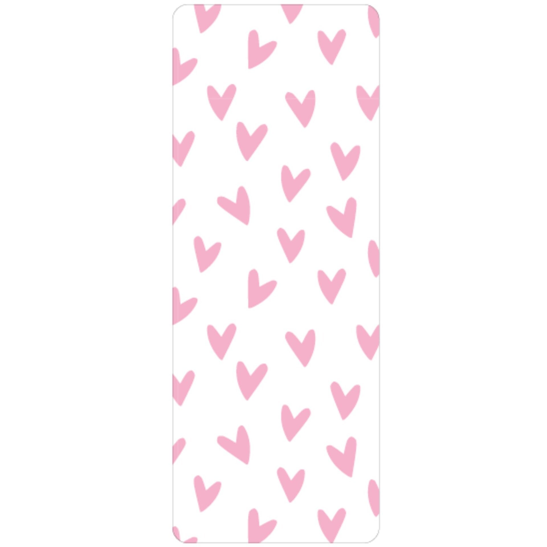 Stickers | Rechthoek | Hartjes | 10 stuks