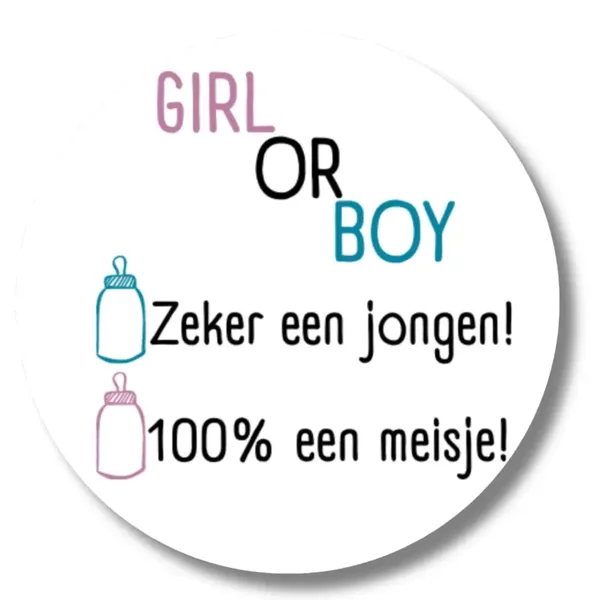 Stickers | Girl Or Boy | 20 Stuks