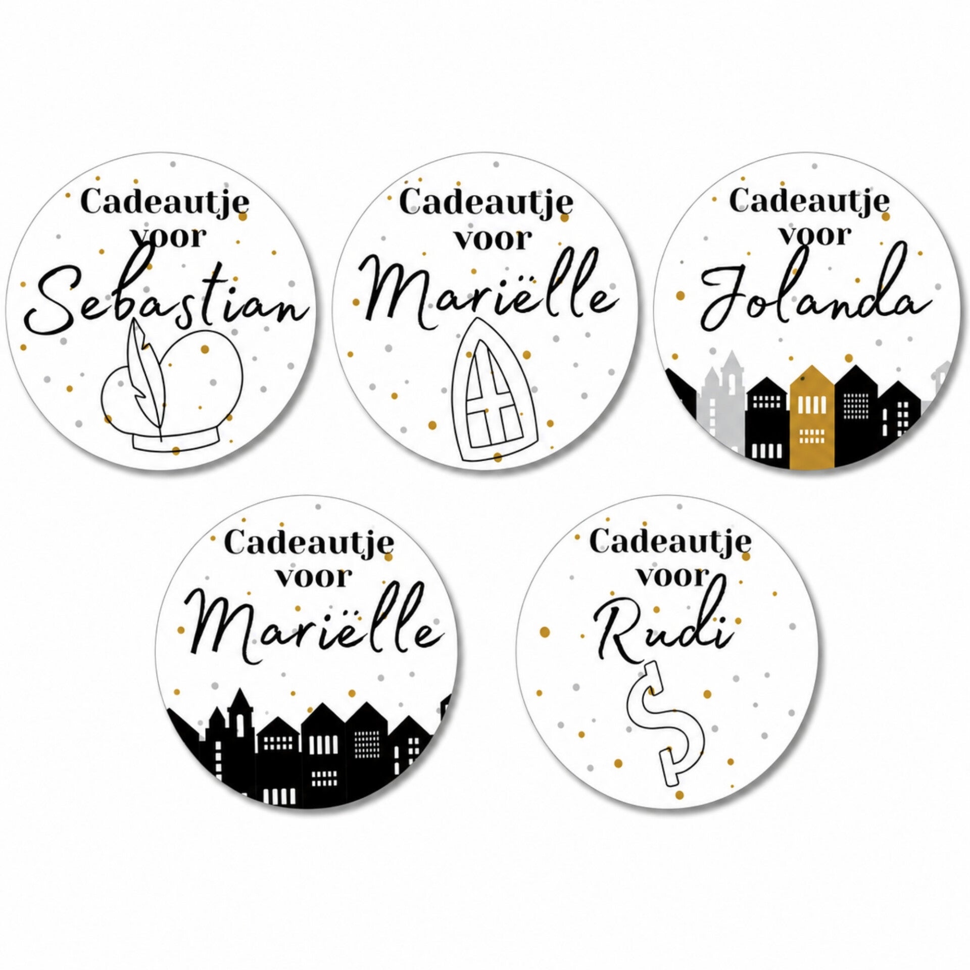 Sinterklaas Stickers | Gepersonaliseerd | Met naam | 20 Stuks
