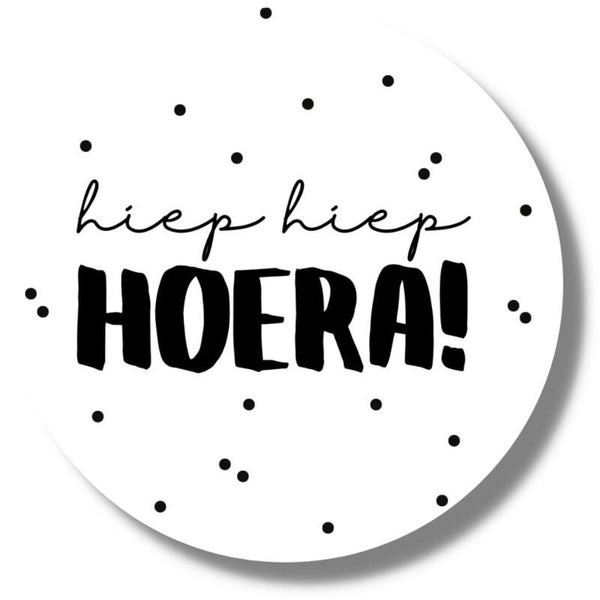 Stickers | Hiep Hiep Hoera | 20 Stuks