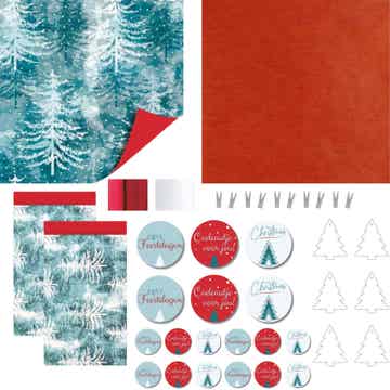 Kerst | Inpakset | Kerstbomen | Blauw