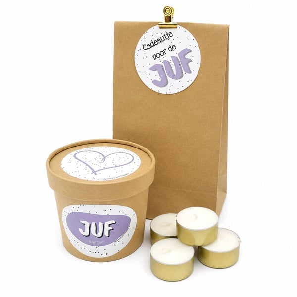 Juf Cadeautje | Kaarsjes voor de Juf