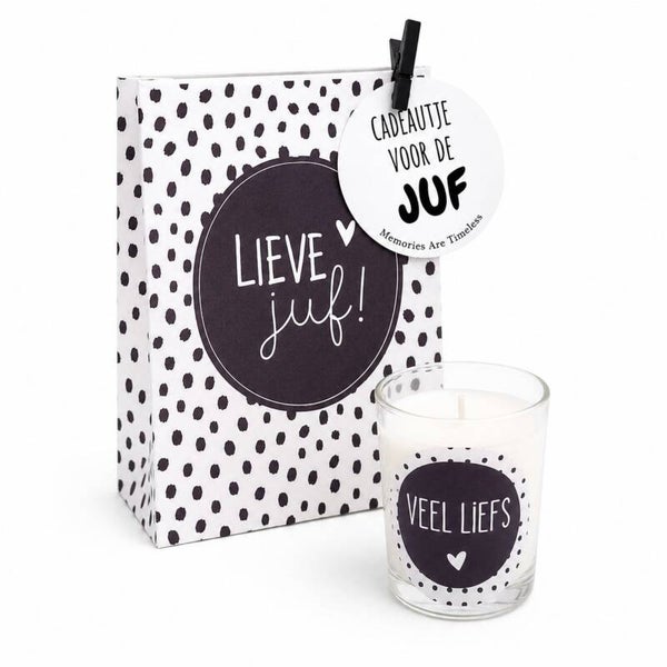 Juf Cadeau | Bolsius Kaars | Lieve Juf Cadeauset