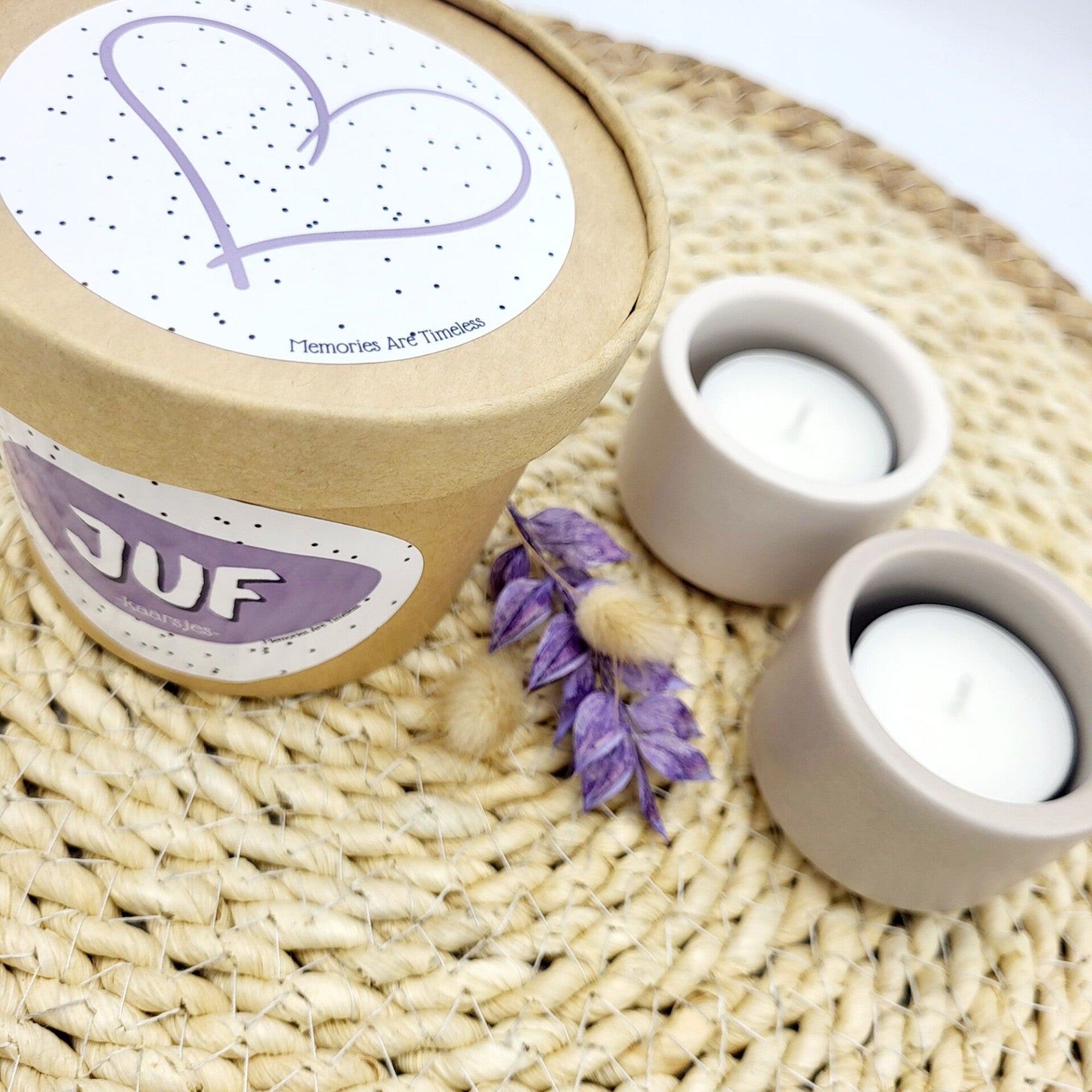 Juf Cadeautje | Kaarsjes voor de Juf