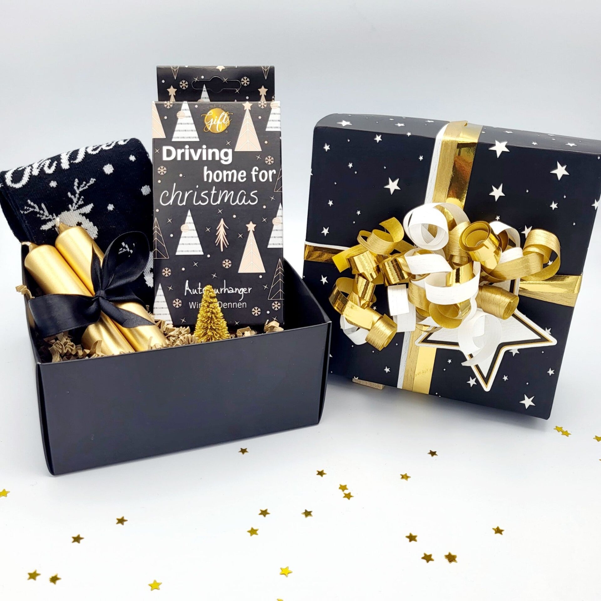 Kerst | Cadeaupakket | Goud Zwart