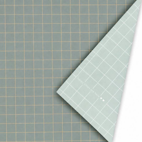 Kerst | Dubbelzijdig Cadeaupapier | Groen Goud