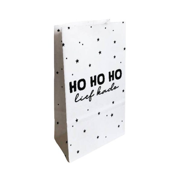 Kerst | Blokbodemzakje | Ho Ho Ho Lief Kado