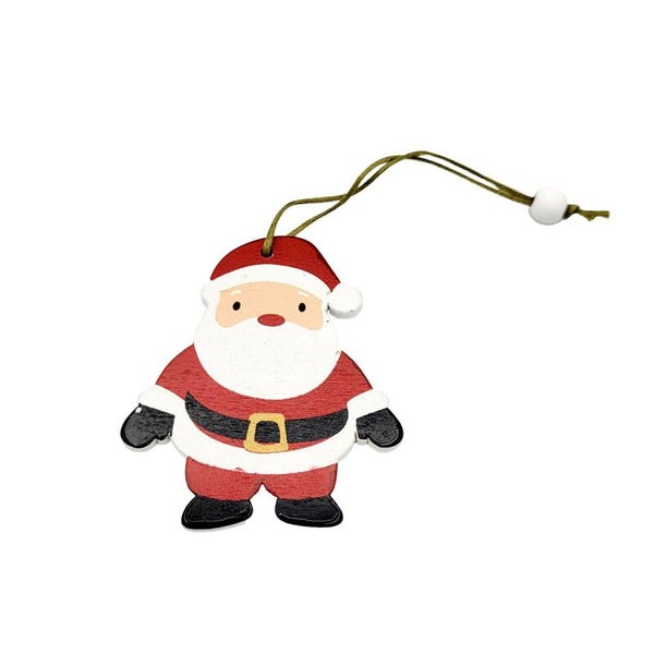 Kerst | Cadeauhanger Hout | Kerstman