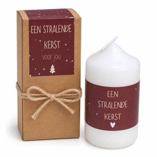Cadeau voor Kerst | Een stralende kerst voor jou | Kaarscadeau