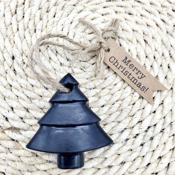 Kerst | Zeep aan koord | Kerstboom | Zwart