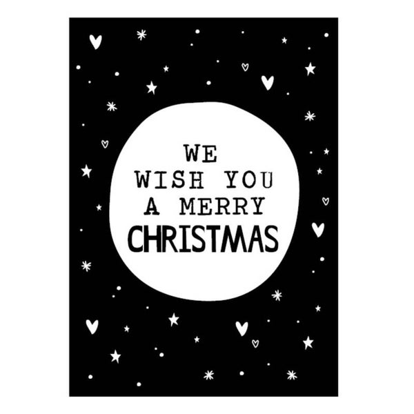 Kerstkaart | We wish you a merry Christmas