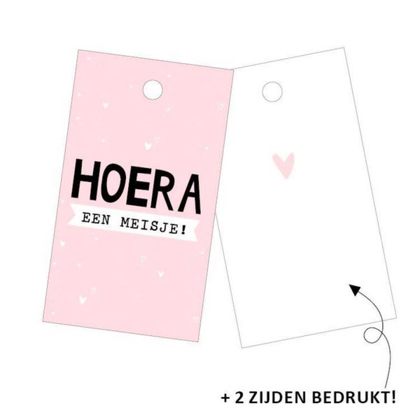 Cadeaulabel | Hoera Een Meisje!