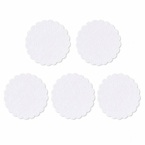 Witte Traktatielabels Zonder Gaatje | Voor Stickers | 5 cm | 5 Stuks
