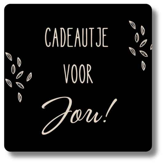 Stickers | Cadeautje voor jou | Vierkant 5,5 cm | 12 Stuks