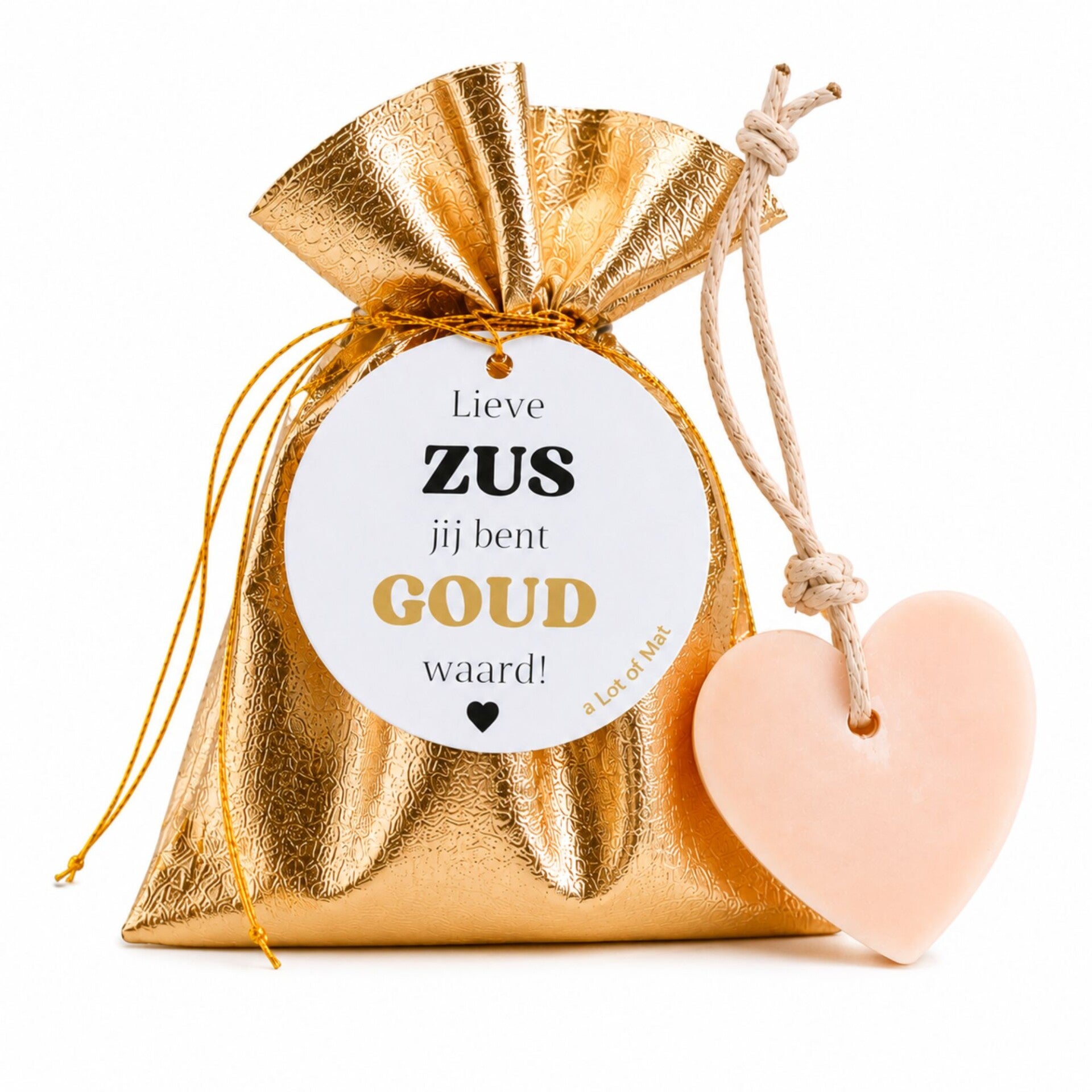 Cadeau | Zus Jij Bent Goud Waard | Zeephart In Cadeauzakje