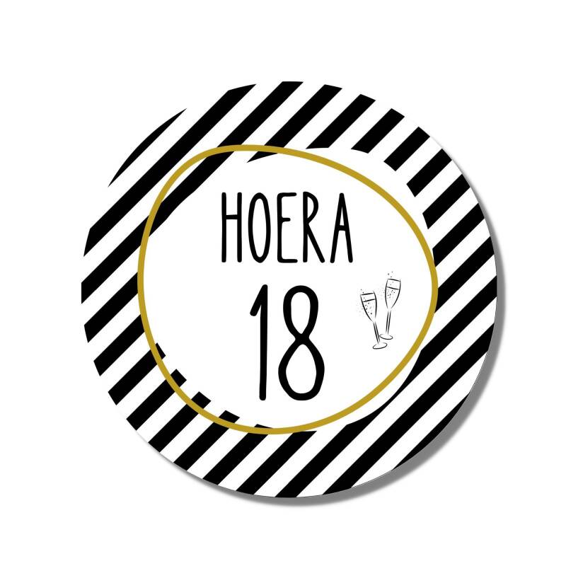18 Jaar Verjaardag Stickers Sluitstickers Feestversiering 18e