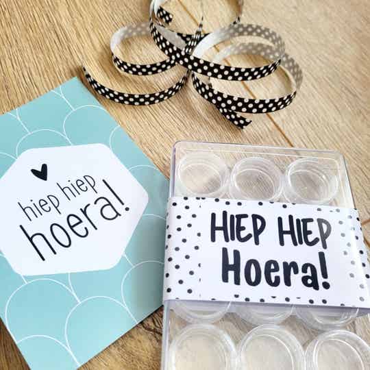 Cadeau Verjaardag | Gelddoosje | Hiep Hiep Hoera!