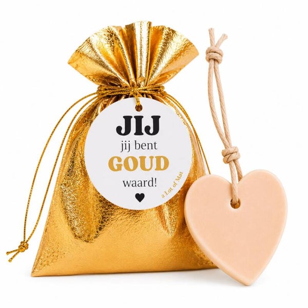 Cadeau | Jij Bent Goud Waard | Zeephart In Cadeauzakje