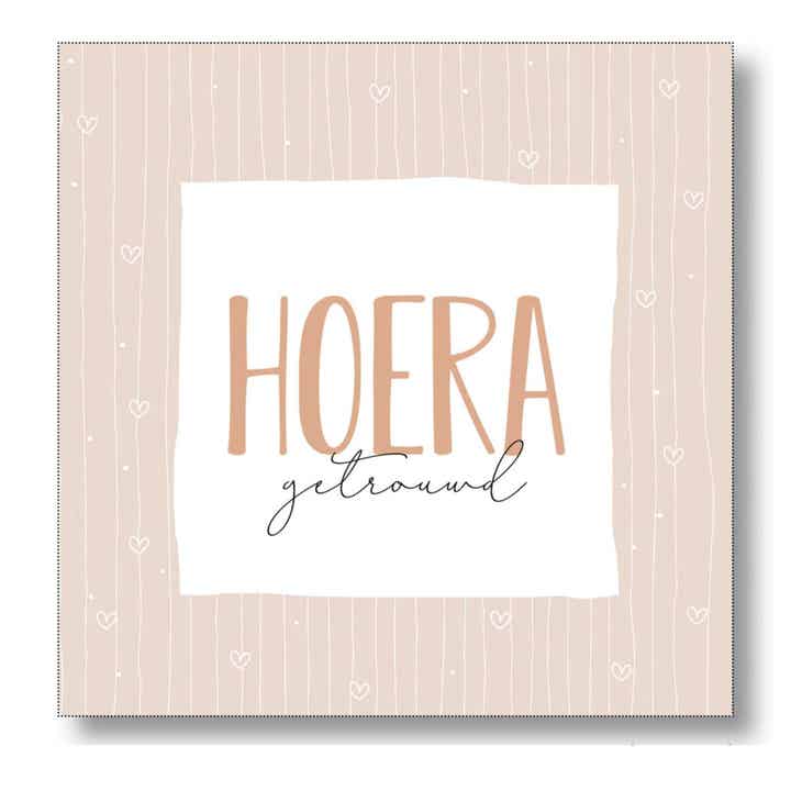 Wenskaart | Hoera getrouwd