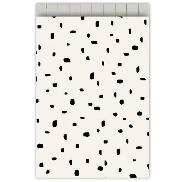 Cadeauzakje | Naturel Stippen Dots Goud