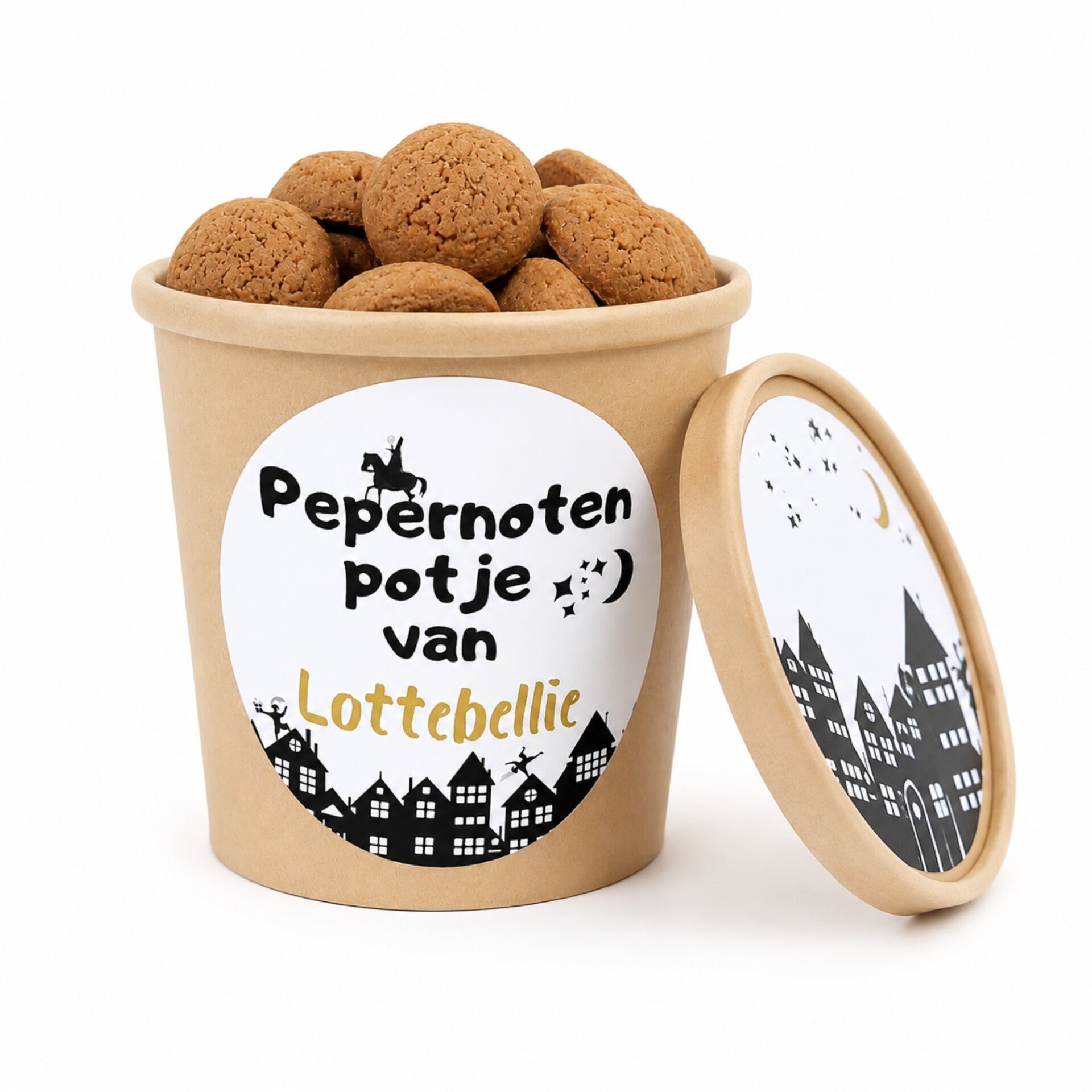 Sinterklaas | Snoepcadeau | Pepernotenpotje met naam
