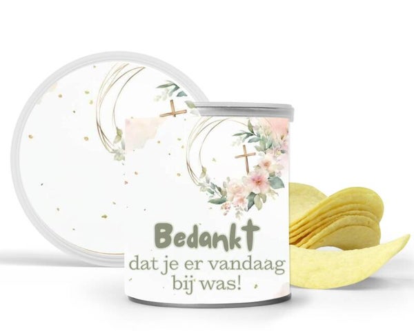 Traktatie | Pringles Traktatie | Bedankt dat je er vandaag bij was