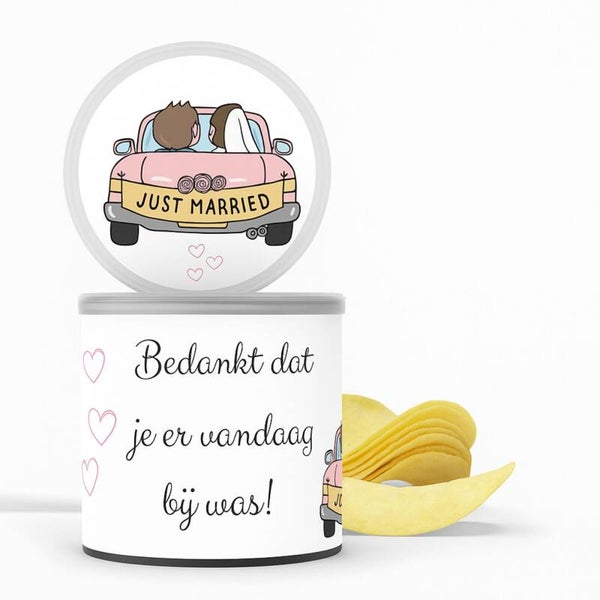 Traktatie | Pringles Traktatie | Just Married