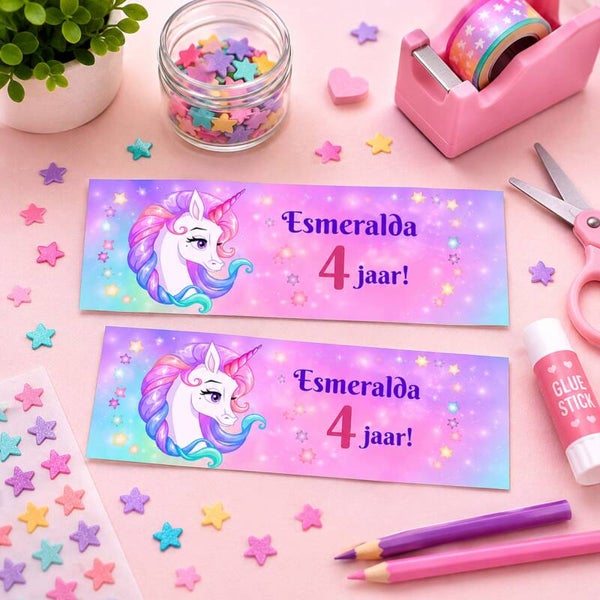 Printable | Pringles Traktatie | Unicorn | Gepersonaliseerd