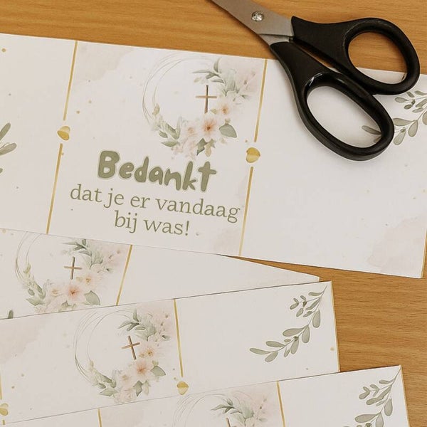 Printable | Pringles Traktatie | Bedankt dat je er vandaag bij was