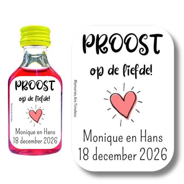 Shotje Etiket | Gepersonaliseerd