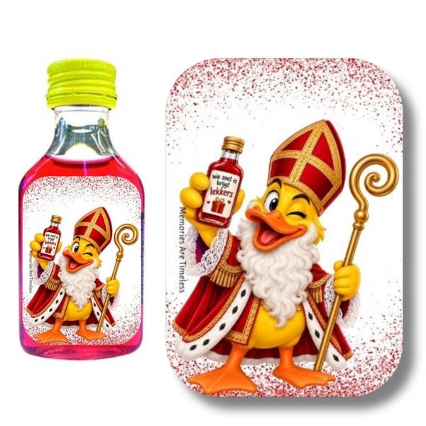 Shotjes Etiketten Sinterklaas | Wie Zoet Is Krijgt Lekkers | 30 Stuks