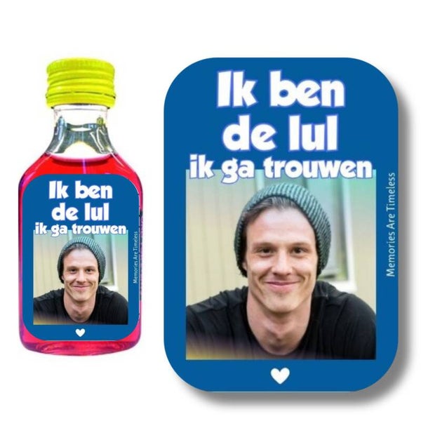Shotjes Etiketten Gepersonaliseerd
