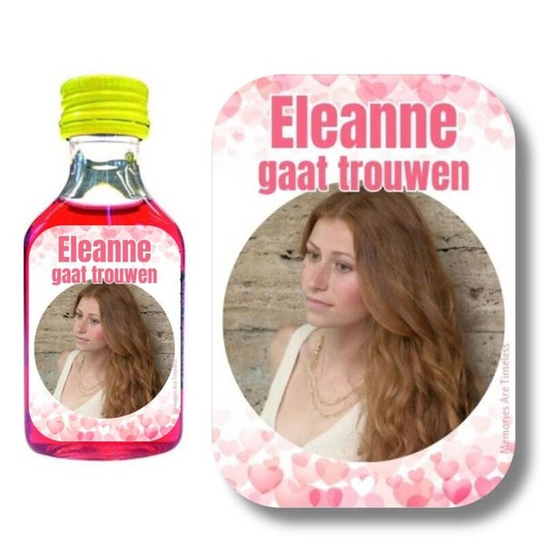 Gepersonaliseerde Shotjes Etiketten Vrijgezellenfeest | Naam & Foto | 30 Stuks