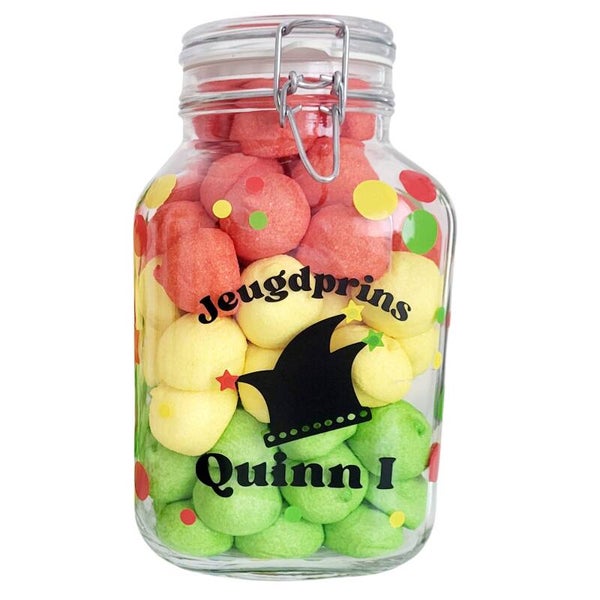 Carnaval | Gepersonaliseerde Snoeppot Groot