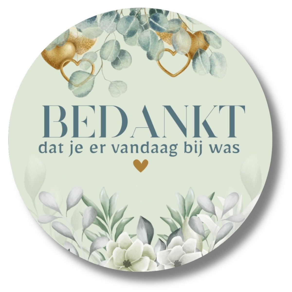 Stickers | Bedankt dat je er vandaag bij was | Lovely | Bruiloft ...
