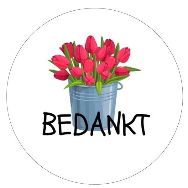 Stickers | Bedankt | 20 Stuks