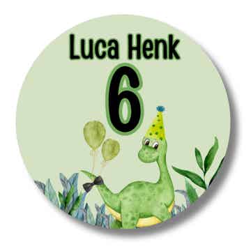 Gepersonaliseerde Stickers | Dino feest