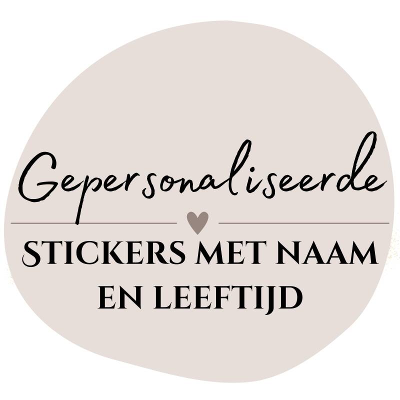 Stickers met naam en leeftijd