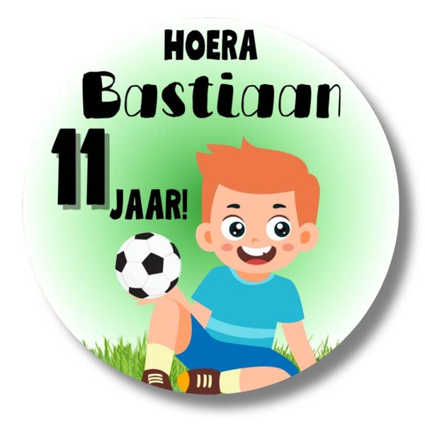 Gepersonaliseerde Stickers | Voetbal | Jongen | 20 Stuks