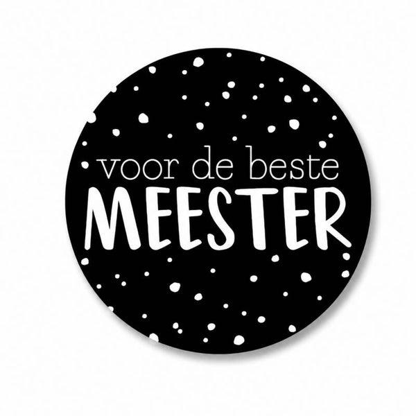 Stickers Beste Meester | Bedankje Meester | 10 Stuks | 4 cm