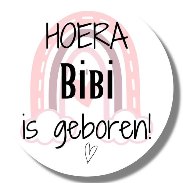 Gepersonaliseerde Stickers | Geboorte Meisje | Naam
