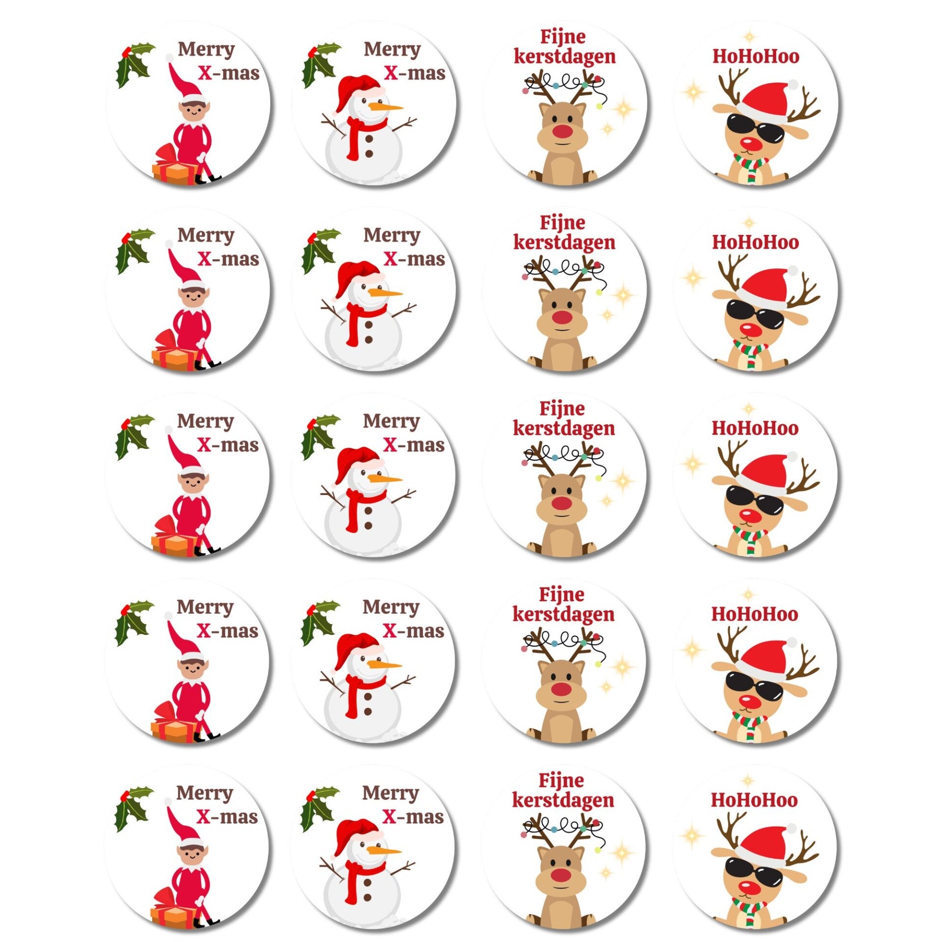 Kerst | Stickers | X-mas Friends