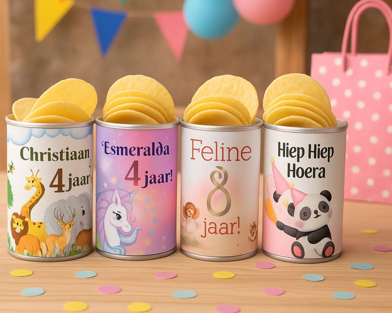 Gepersonaliseerde traktaties met naam en leeftijd