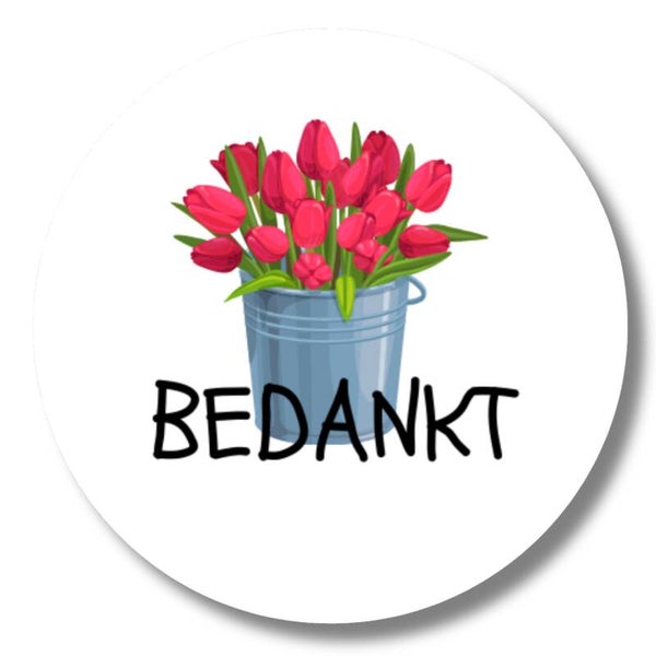 Stickers | Bedankt | 20 Stuks